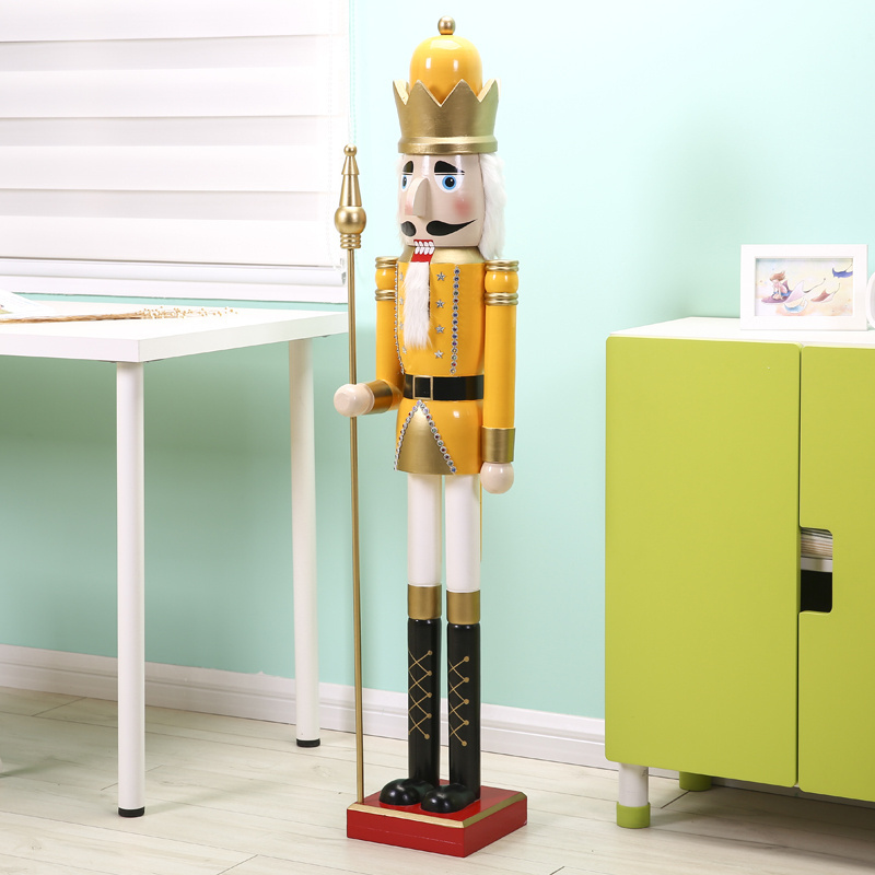 Christmas Decoration wooden crafts 1.2m Life Size Nutcracker Soldiers 120cm Wooden Nutcracker 47inches