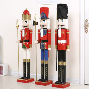 Christmas Decoration wooden crafts 1.2m Life Size Nutcracker Soldiers 120cm Wooden Nutcracker 47inches