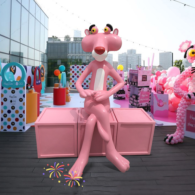 Manufacturer sells Pink Panther Sculpture Decorative Statue