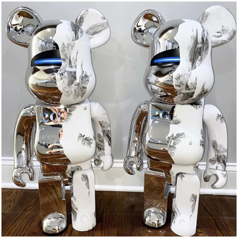 Modern Cartoon Resin Bearbrick 1000 Bear Brick For Home decor