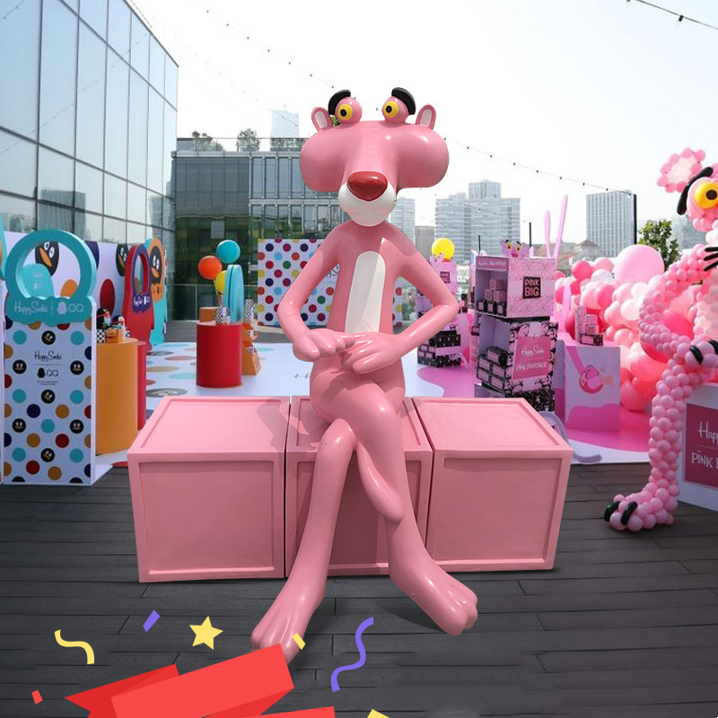 Manufacturer sells Pink Panther Sculpture Decorative Statue