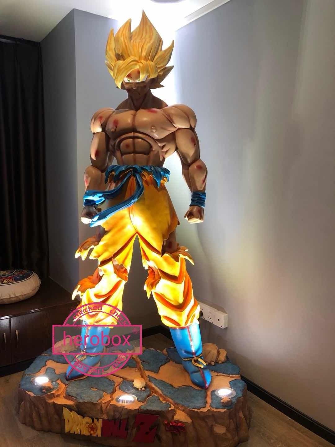 Customized Life Size Goku  Vegeta Fiberglass Japanese Anime Resin Dragon Ball Goku Kakarotto Statue For Collection Gift