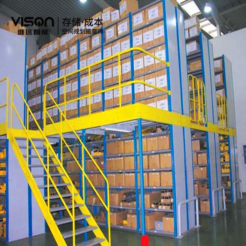 Warehouse heavy duty mezzanine with multi-level floors mezzanine flooring second floor pallet racking steel racks