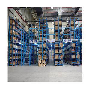 Warehouse heavy duty mezzanine with multi-level floors mezzanine flooring second floor pallet racking steel racks