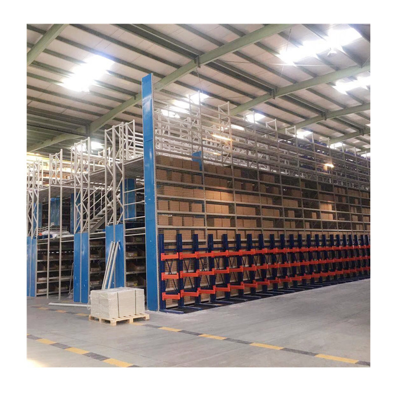 Rack-supported High Quality Steel Warehouse Free Standing Modular Mezzanine Floor Kits With Stairway And Elevator