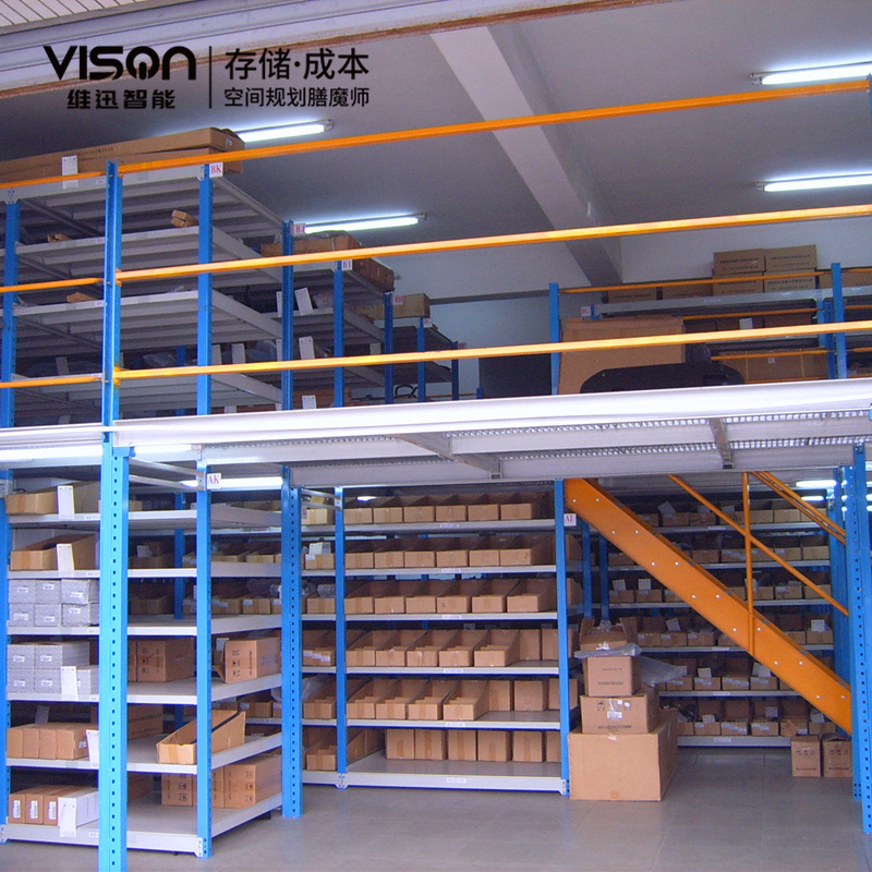 Warehouse heavy duty mezzanine with multi-level floors mezzanine flooring second floor pallet racking steel racks