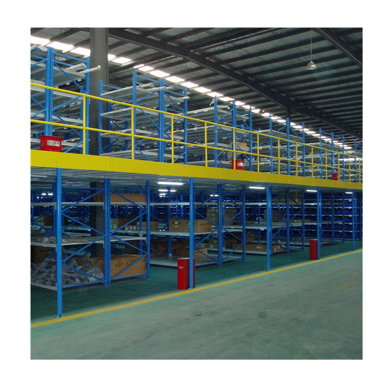 Rack-supported High Quality Steel Warehouse Free Standing Modular Mezzanine Floor Kits With Stairway And Elevator