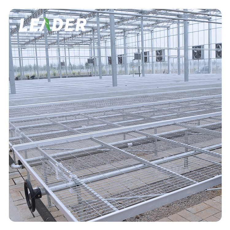 agricultural 4x8 ebb and flow tray hydroponic systems adjustable ebb and flow bench growing rolling table