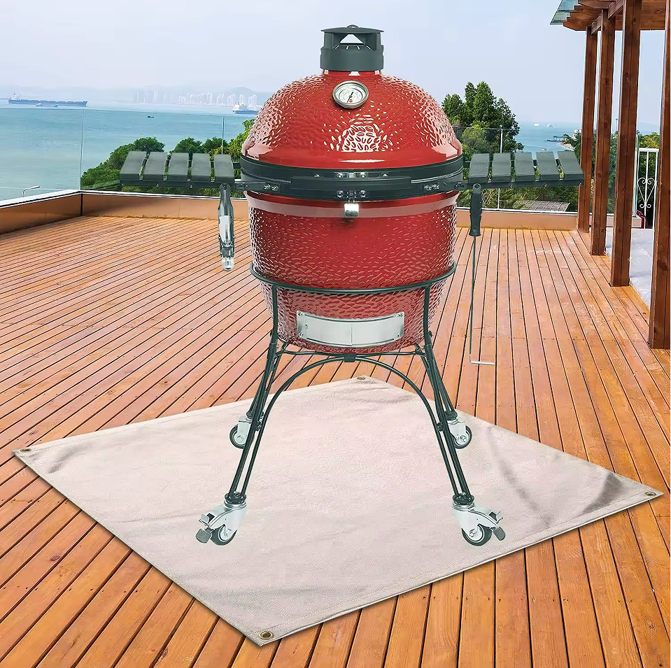 Ember Fire Retardant Resistant Protector Pad Outdoor Fireplace Fireproof Under Deck Grill Mat For Stove Wood Fire Pit