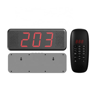 JT-Q203 new arrival wireless double 8Q2W horns queue number management waiter guest waiting calling system for restaurant