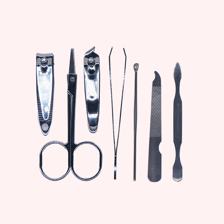 professional 7pieces cute baby stainless steel manicure set  nail clipper