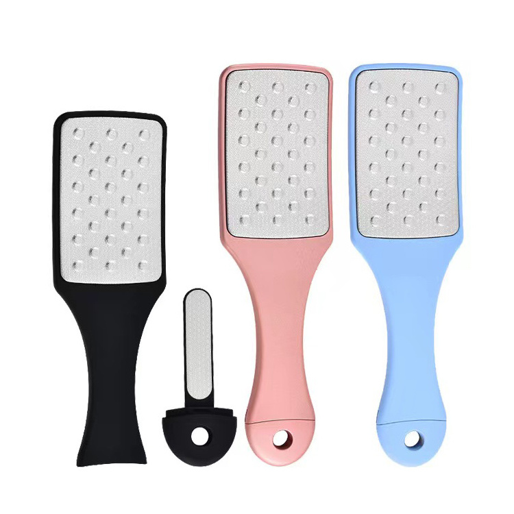 High Quality Stainless Steel 2 In 1 Professional Foot File Pedicure Tools Scrub Care Exfoliating Dead Skin Feet Rasp