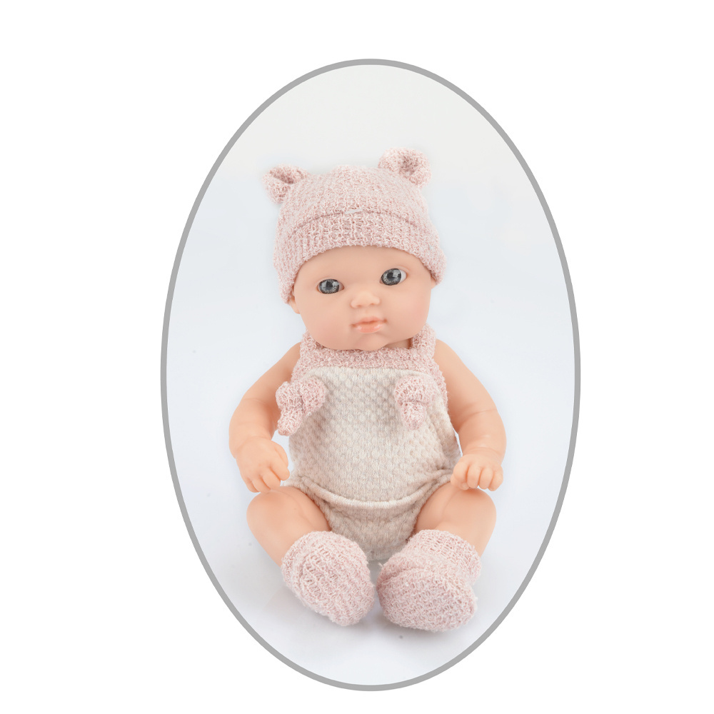 8Inch Plastic Big Size Cloth Body Real Looking Baby Toddler Doll Suesue Reborn Dolls Silicone Newborn Baby