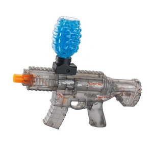 High speed electric AK47 gel blaster guns clear material with light gel water ball pistol for shooting game toys