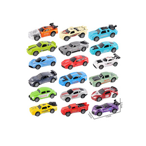 2024 New 1/64 Diecast Alloy Mini Cartoon Model Cars Cute Pull Back Toy Car Model Children's City Car Toys Cartoon Vehicle