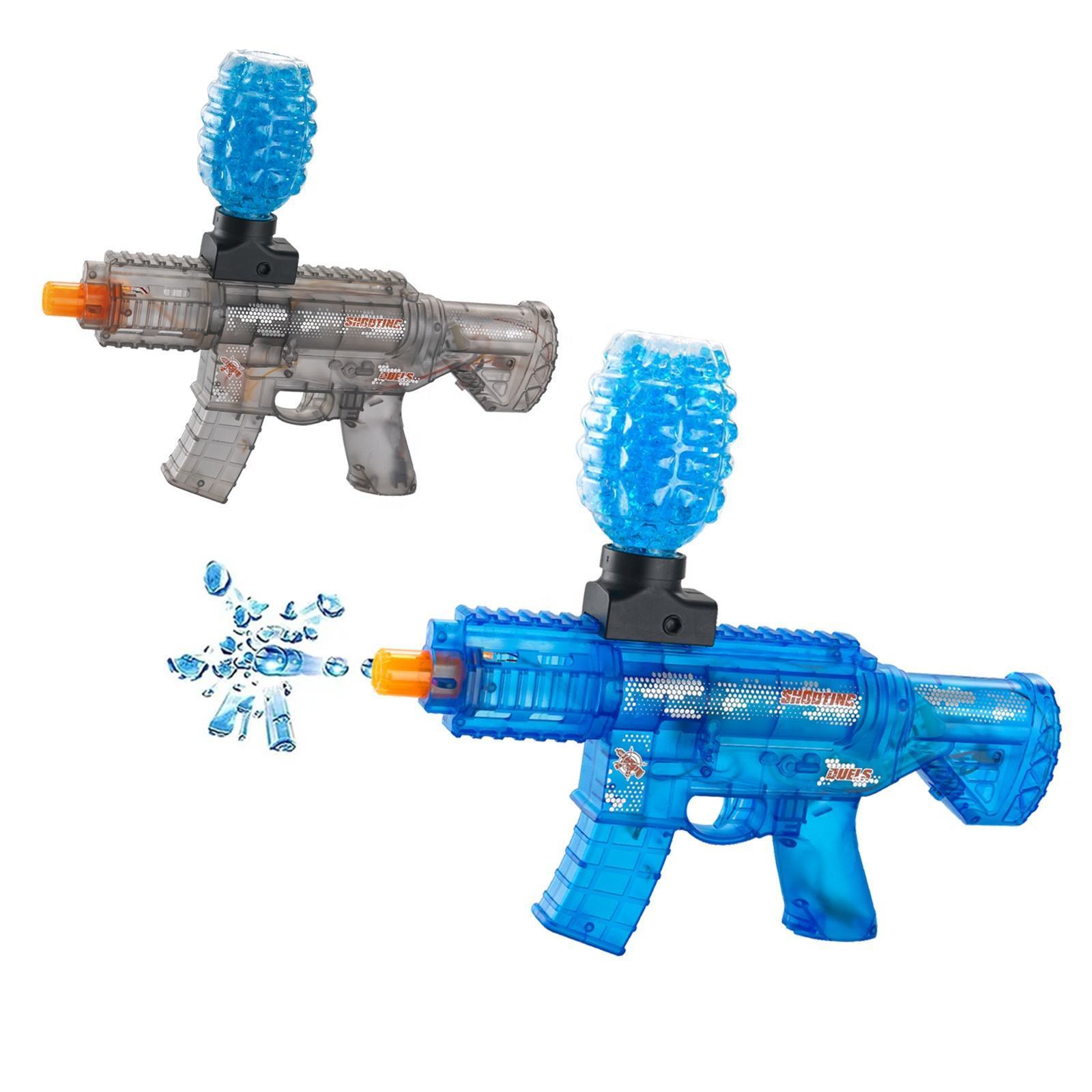 High speed electric AK47 gel blaster guns clear material with light gel water ball pistol for shooting game toys