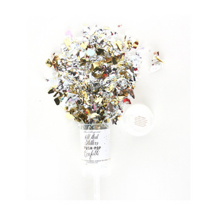 Eco-friendly Wedding Favors Mini Party Popper Handheld Boy Or Girl New Years Confetti Push Pop