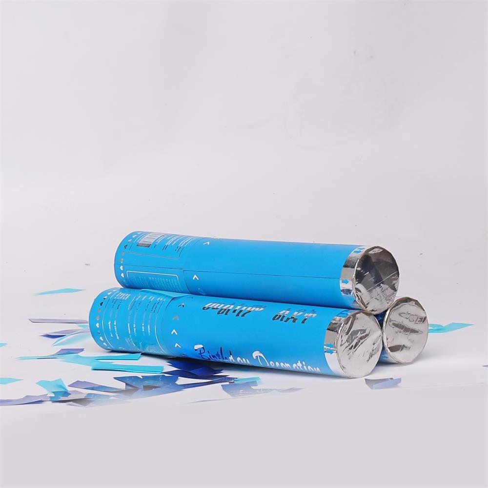 60cm Blue and Pink Air Compressed Confetti Cannon for Party or Wedding Celebration