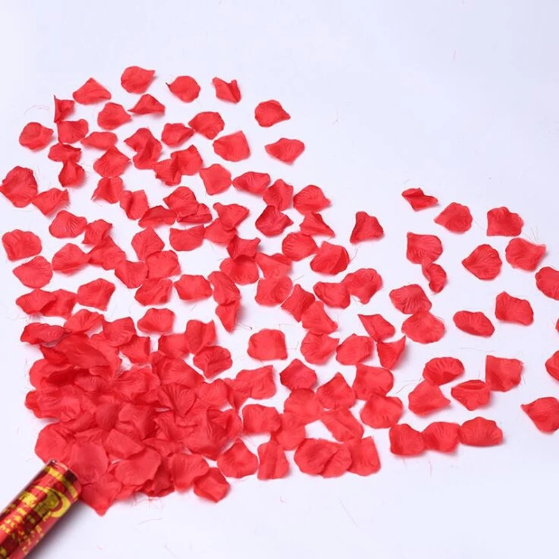 Rose Confetti Poppers Wedding Decoration Fireworks Salute Marriage Tube Confetti Party Popper Confetti