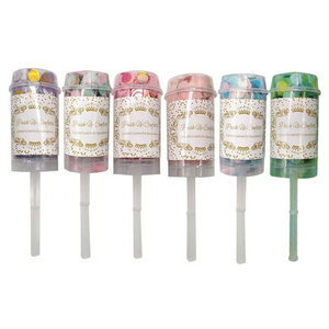 Push Pop  Party Supplies Wedding Bachelorette Party Decoration PET Rose Shaped Paper Confetti Cannon Popper