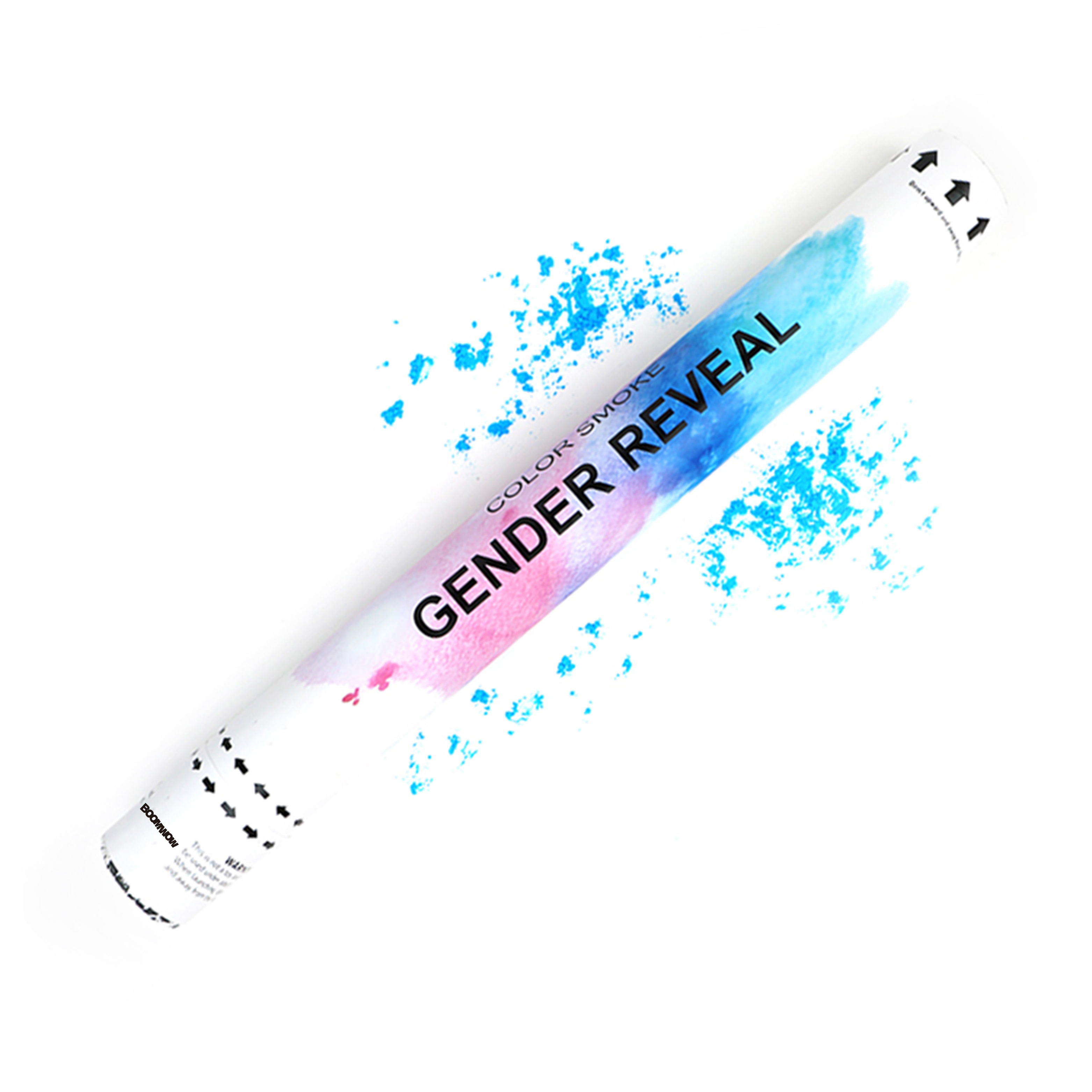 Gender Reveal Pink Blue Holi Powder Smoke Confetti Cannon For Baby Shower Celebration Party