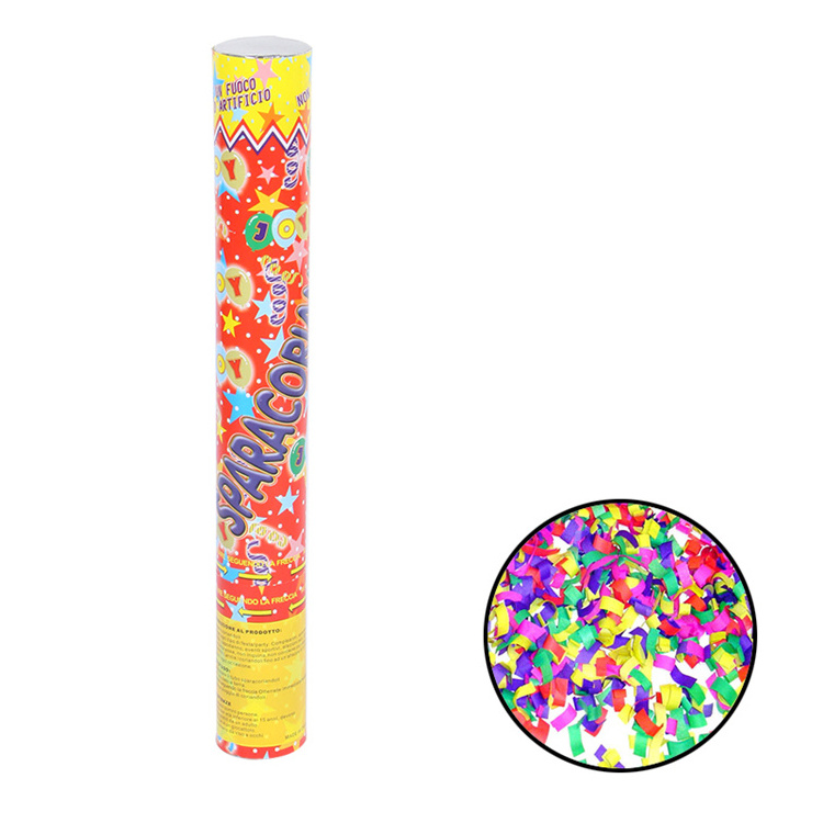 Turn the handle to shoot the vibrant colorful wedding confetti cannon into the air Biodegradable party popper