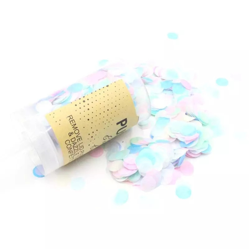 Push Pop  Party Supplies Wedding Bachelorette Party Decoration PET Rose Shaped Paper Confetti Cannon Popper