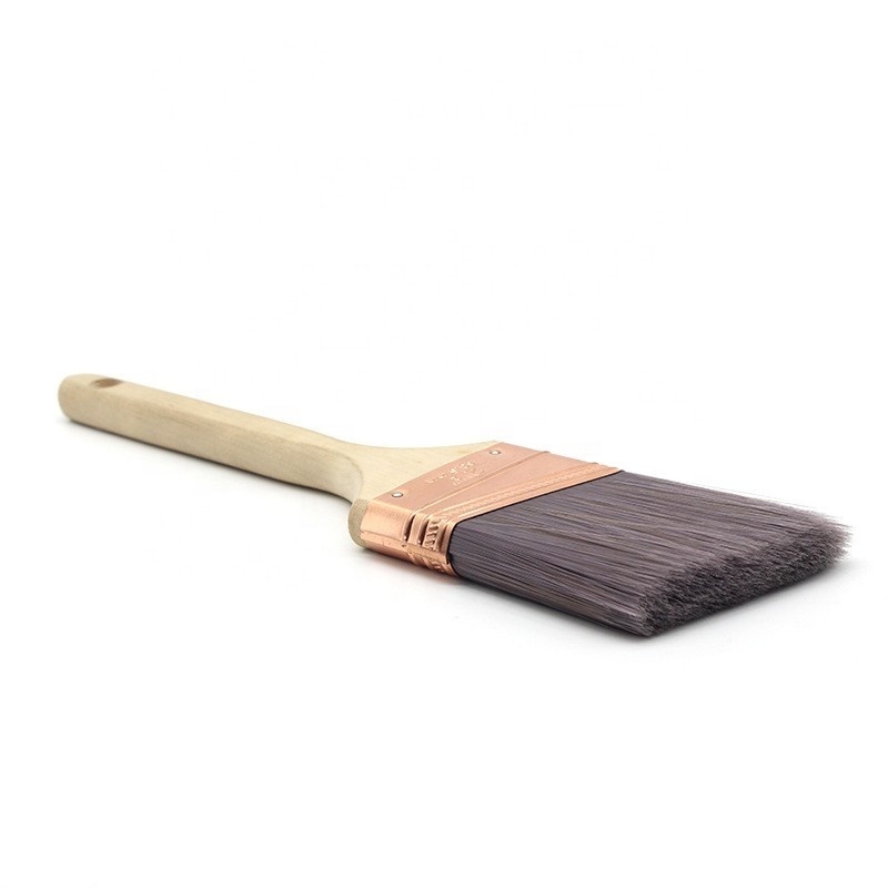 1-4 inch angle tapered paint brush roller brush with long wooden handle