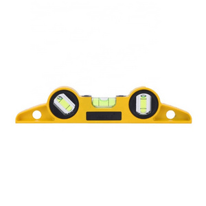 Hot Sell 250mm Mini Die Aluminium Spirit Level Scaffold Level Bridge Level 3 Vials Milled Base