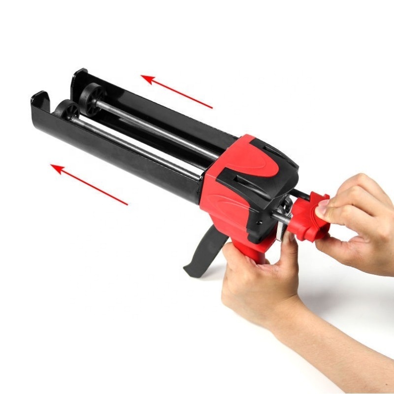 Double tube sealant gun electric power assisted glue gun hydraulic complete set of professional sealant caulking gun