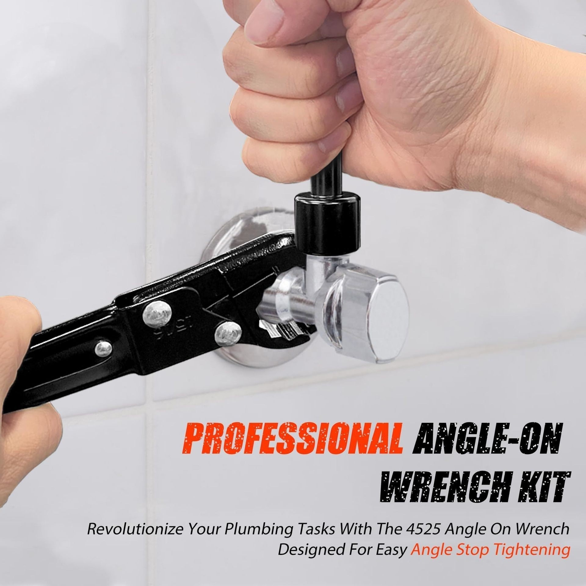 Angle stop wrench professional pipeline tool  double ended pipeline wrench