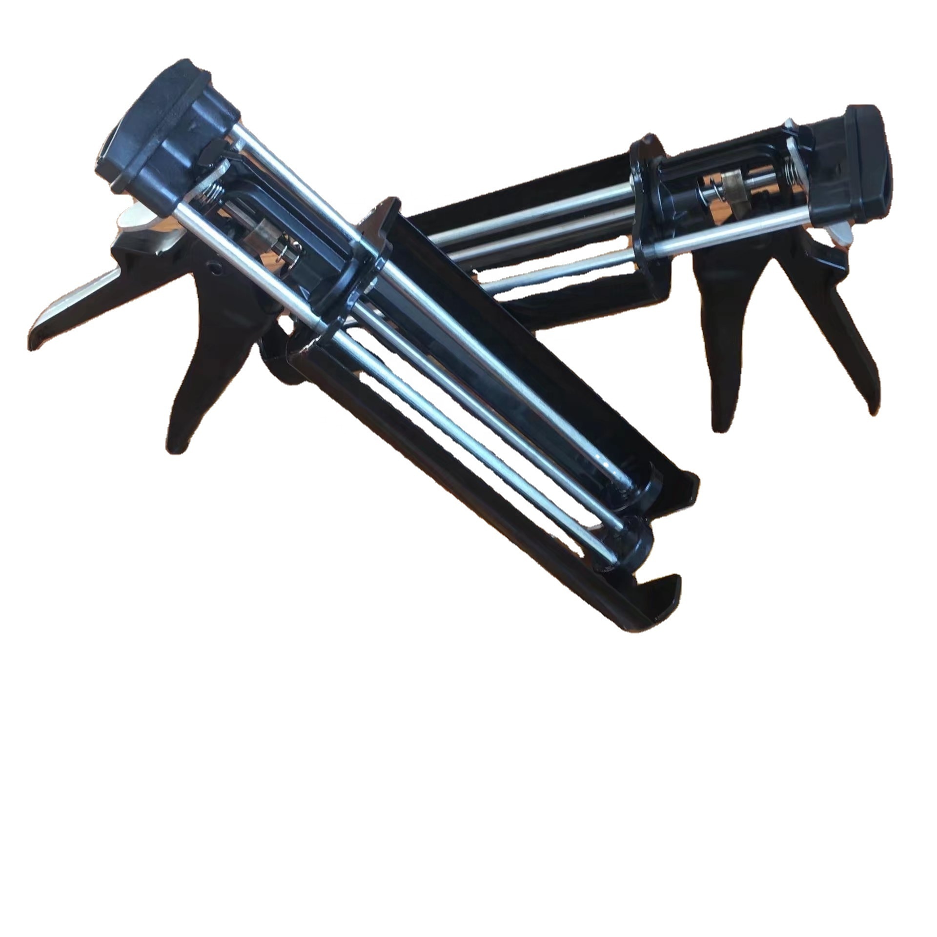 High quality double barrel silicone gun 10 inch universal caulking gun two part epoxy caulking gun