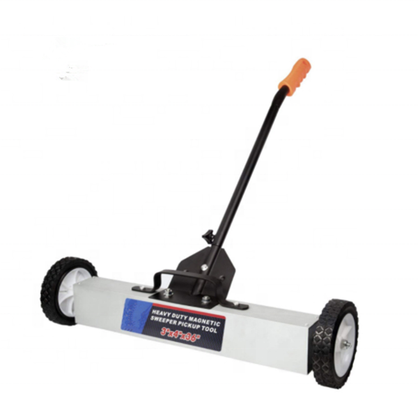 Hot sell industrial wheels magnetic sweeper colorized handle length adjustable magnetic sweeper