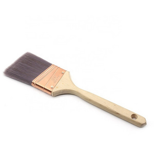 1-4 inch angle tapered paint brush roller brush with long wooden handle