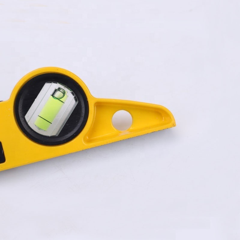 Hot Sell 250mm Mini Die Aluminium Spirit Level Scaffold Level Bridge Level 3 Vials Milled Base