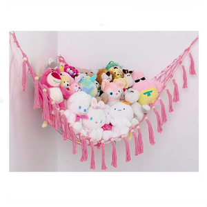 Children's plush toy bedroom living room storage arrangement triangle hammock