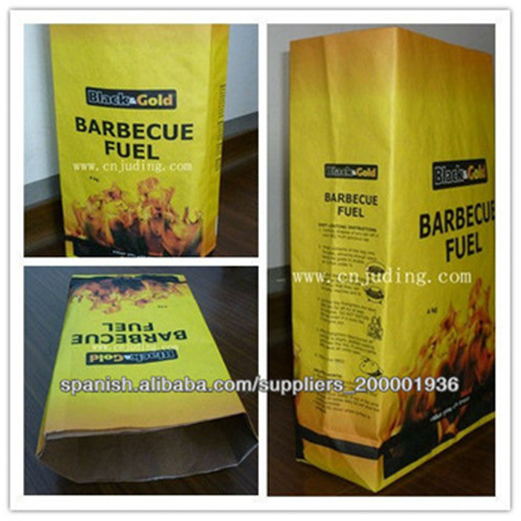 pp/kraft paper bags for charcoal bags