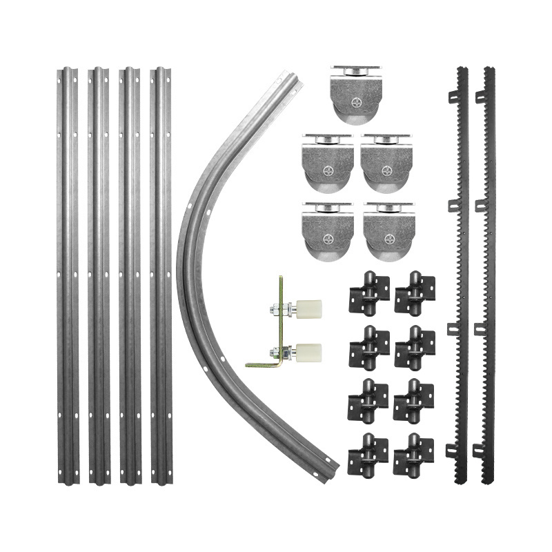 curved rolling 90 degree sliding gate hardware