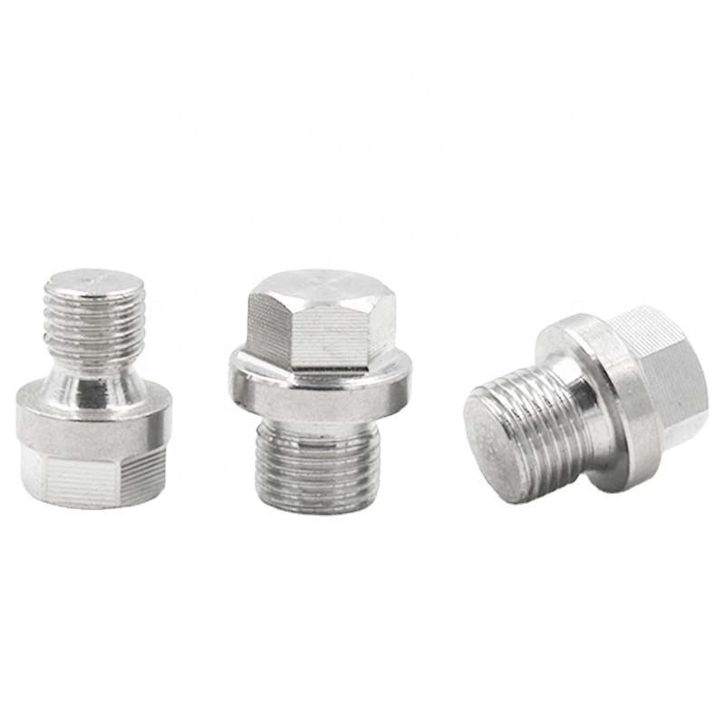 Stainless Steel npt steel pipe plug Threaded hexagonal Head Plug pipe fitting male thread bsp hexagonal plug