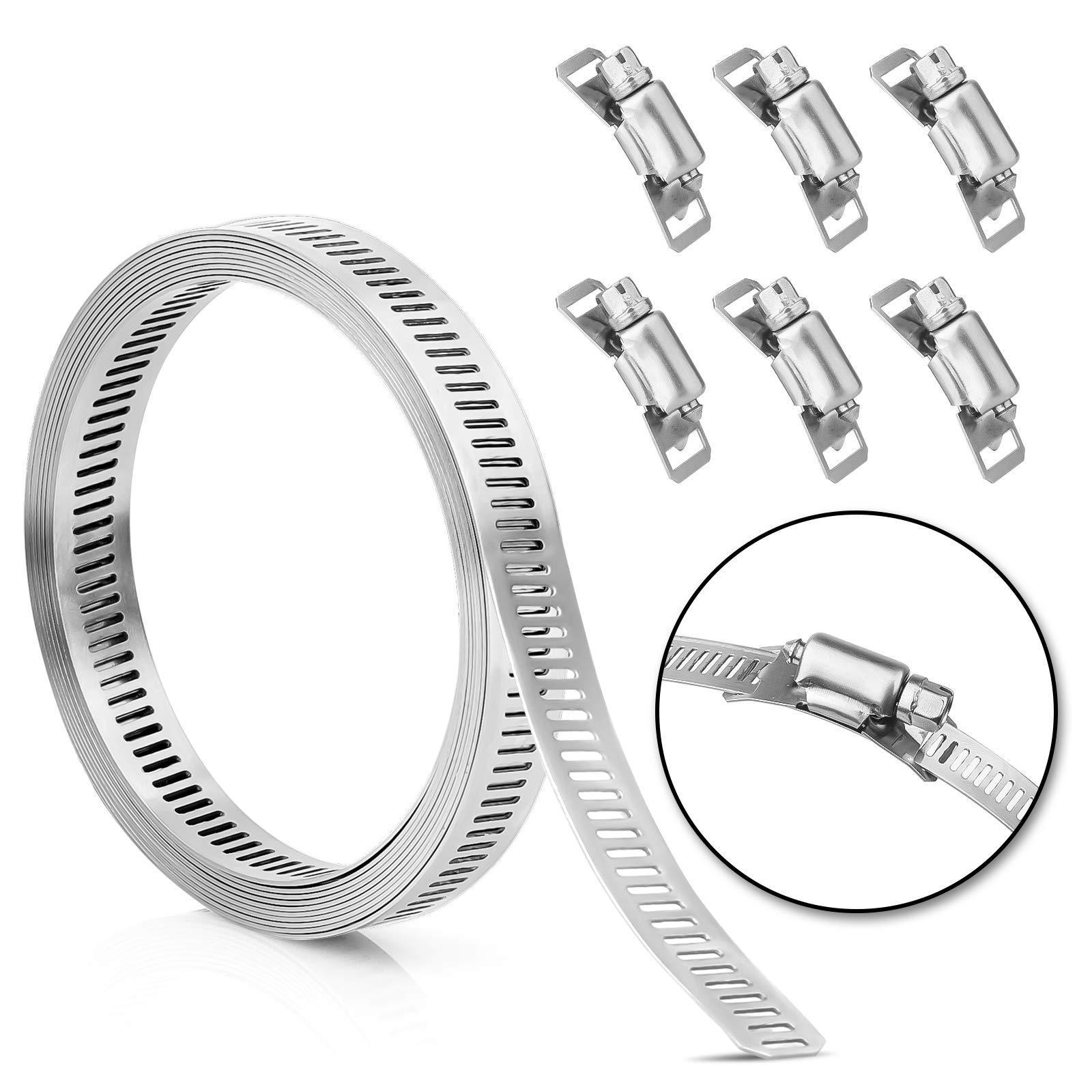 Guaranteed Quality Hose Clamp DIN 3017  Stainless Steel SS304 SS316 SS316L Heavy Duty Single Ear Hose Clamps  for Pipe