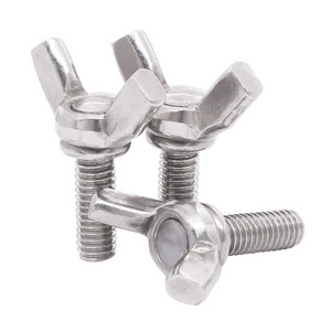 Hot Sale Wing Bolts A2 304 Stainless Steel Wingbolt Nuts Butterfly Screws DIN316 Butterfly bolts