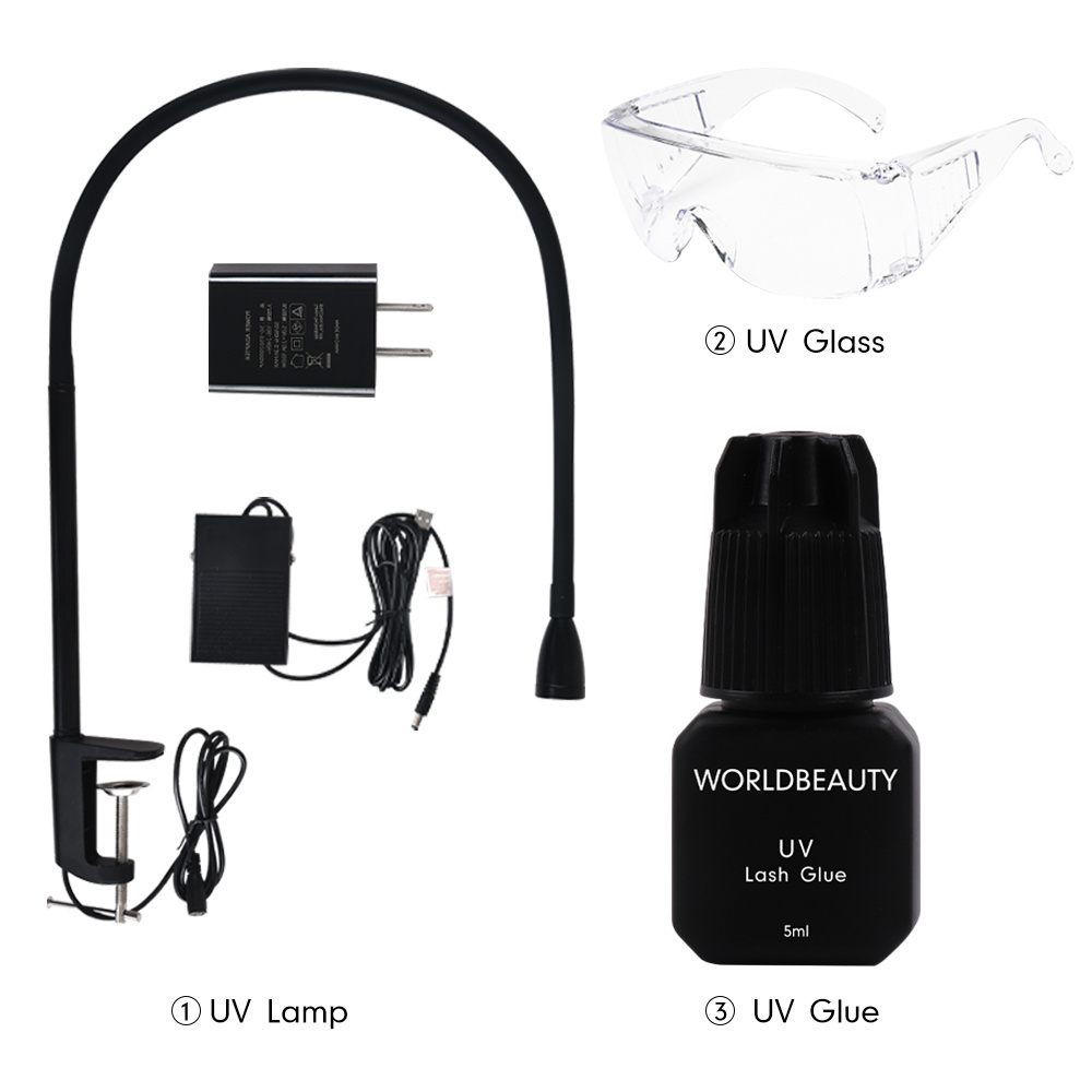 private label UV lash system led light eyelash extension glue lash adhesive UV lash glue