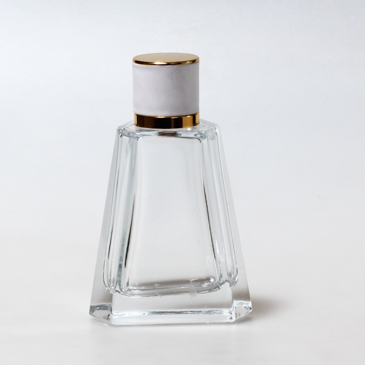 2024 new design China factory perfume glass Bottle with ABS perfume cap for perfume liquid Special round gold top PP cap