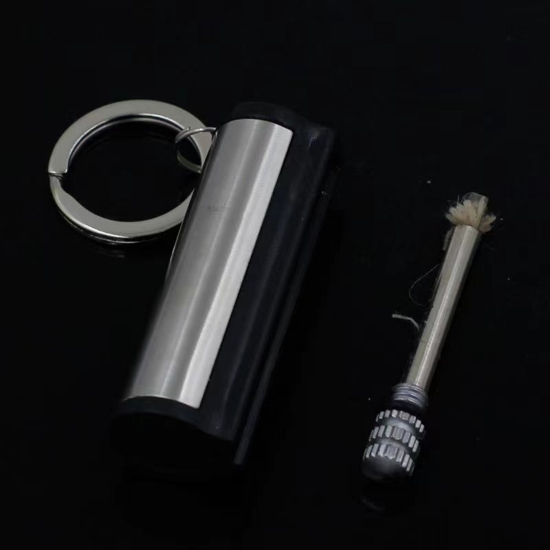 JK-HC-001   Permanent Metal Match stick Flint Fire Starter Lighter Keychain Waterproof Match