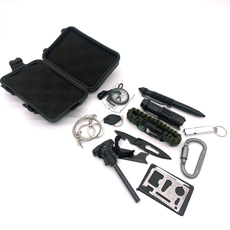 JK-H-012 Outdoor Professional Accessories Camping Kit Sos Tool Emergency Survival Gear