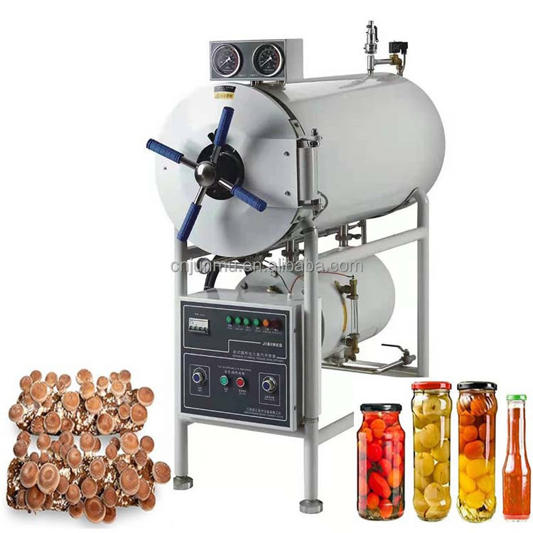 150l 200l 280l 400l 500l Glass jar food sterilization mushroom sterilizing equipment horizontal autoclave