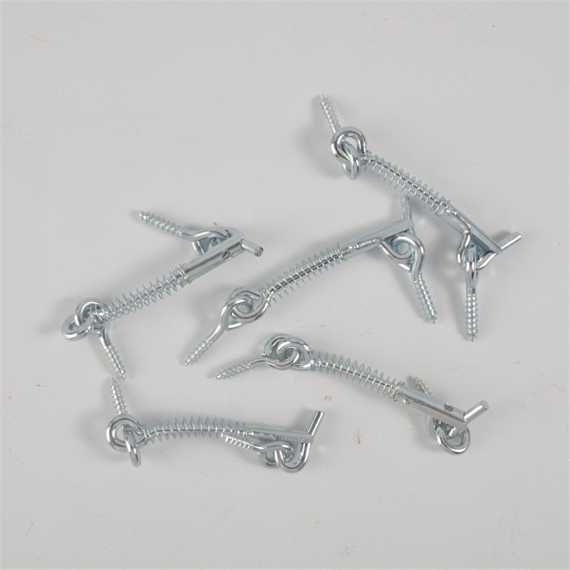 Zinc Plated Spring Safety Window Gate Hook With Eye Latchs