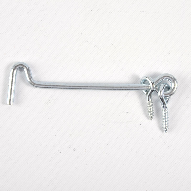 Galvanized Hook Screws Latch Swivel Door Gate Window Eye Screw Hook Latch With Mounting Screws