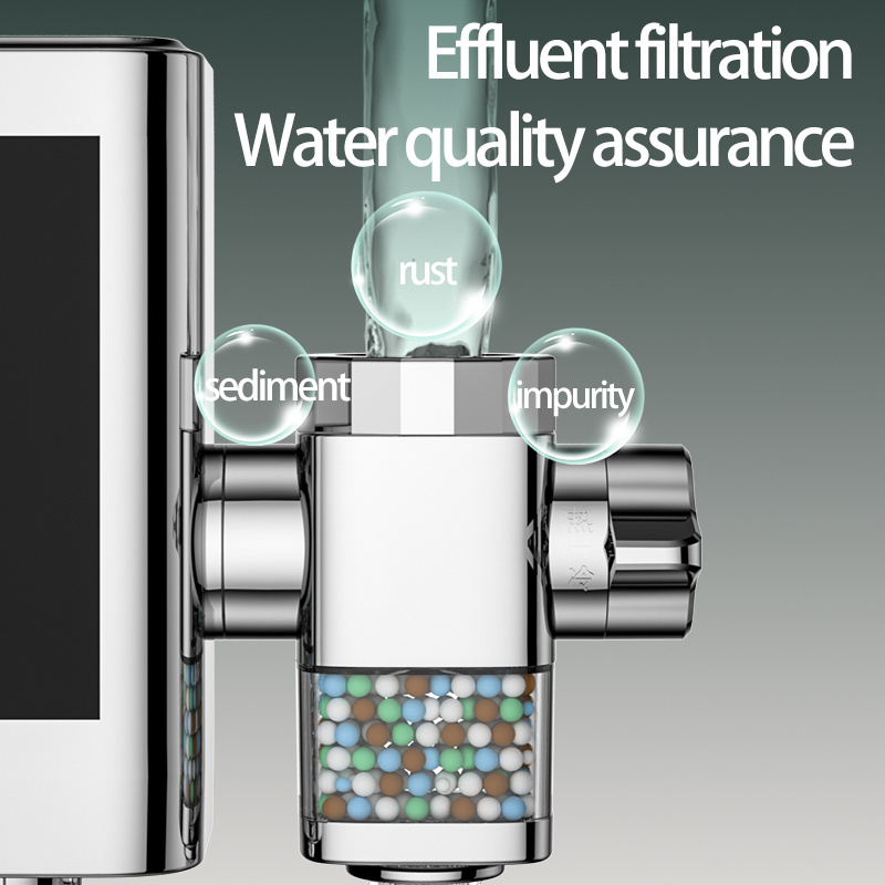 Led Digital Display Stainless Steel Fast Instant Electric Water Heater Heating Faucet