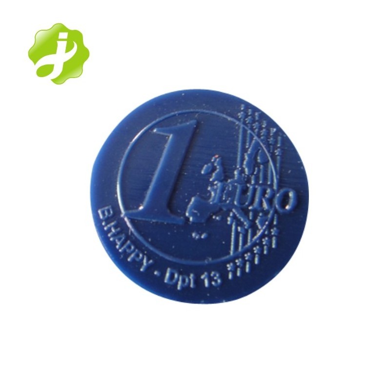 Game use cheap custom embossed plastic token coins